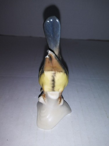 Vintage Goebel Blue Titmouse Bird on Branch CV30 Germania Ovest Ottimo! - Foto 4 di 6