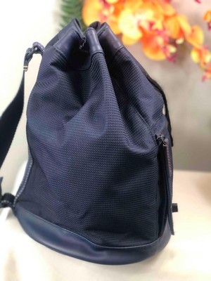 POLO SPORT Ralph Lauren Navy Blue Canvas/ Leather Drawstring  display picture 1