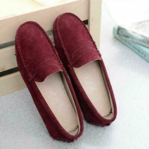 Women Loafers Moccasins Pumps Faux Suede Shoes Flats Driving Shoes Casual Shoes - Picture 21 of 39