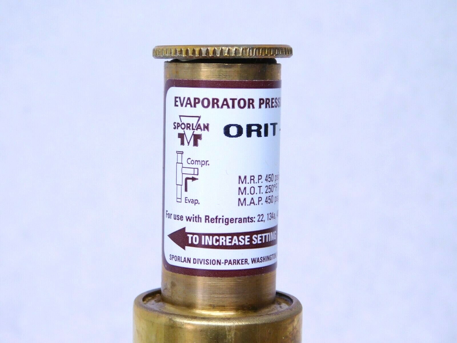 NEW! Sporlan 901100 ORIT-6-30/100 3/8" Evaporator Pressure Regulating Valve (FR)