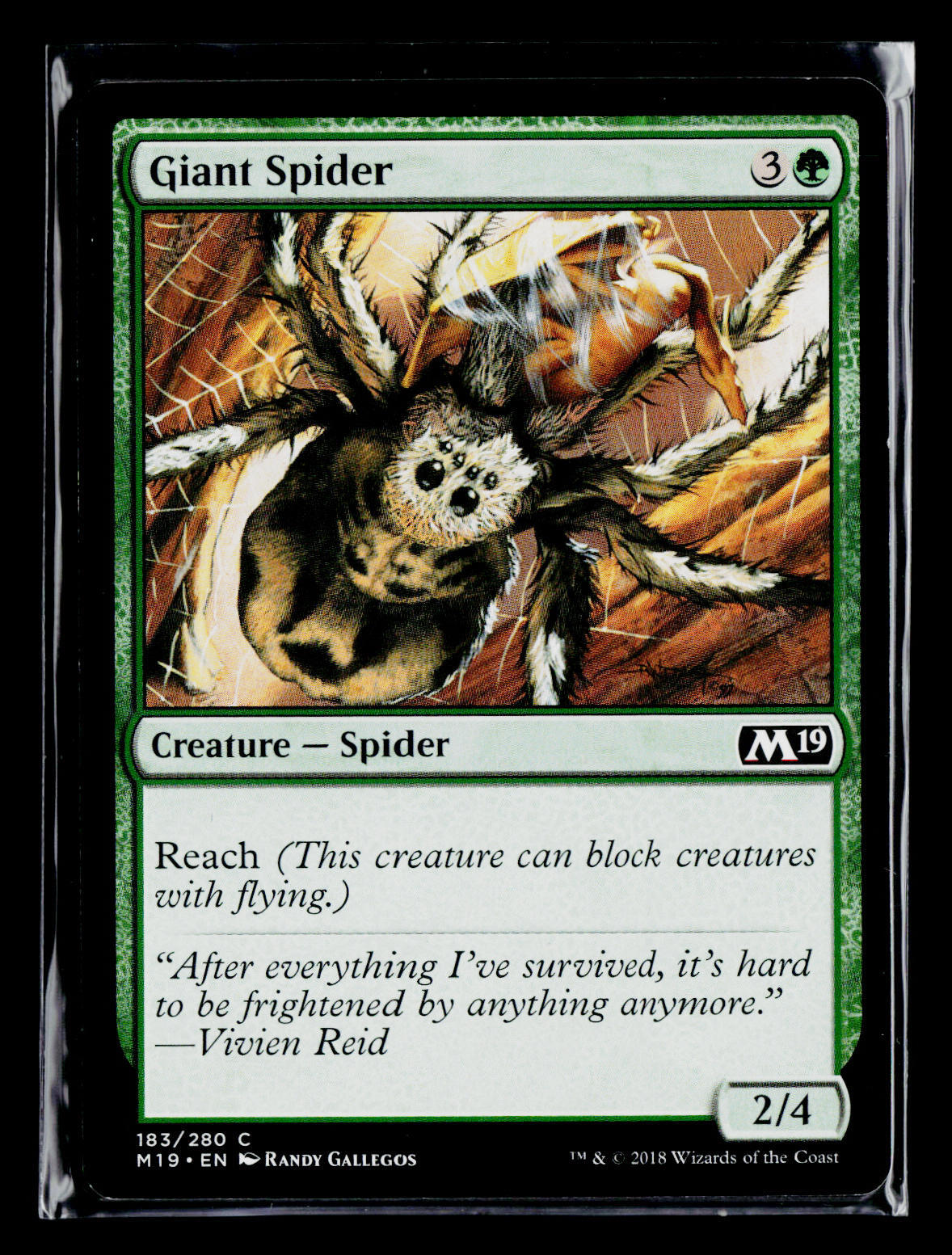 Giant Spider MTG Green Card 183 Magic The Gathering Core Set 2019 EBay giant-spider-mtg-green-card-183-magic-the-gathering-core-set-2019-ebay