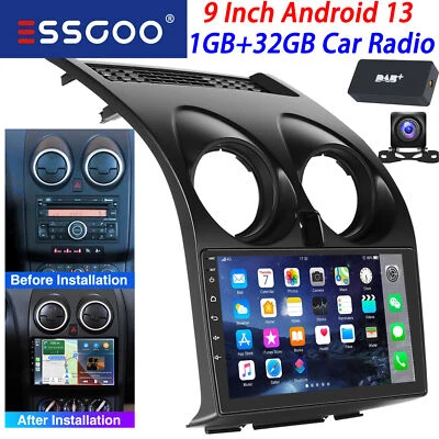 ESSGOO DAB+ For Nissan Qashqai J10 2006-2013 Carplay Android13 Car Stereo GPS Head Unit