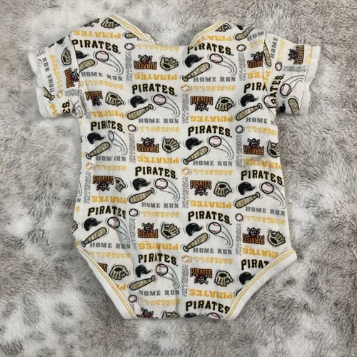 Pittsburgh Pirates Official MLB Baseball 1-piece Jumpsuit 0-3 month Baby Clothes - Picture 5 of 5