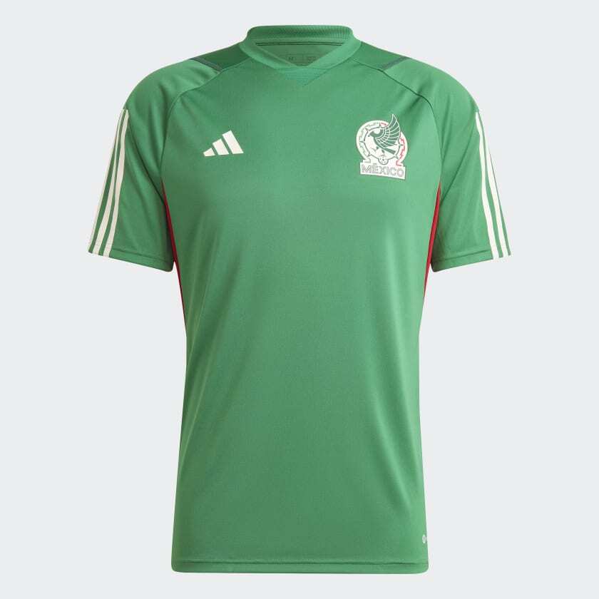 ADIDAS MEXICO MENS TIRO 23 TRAINING JERSEY WORLD CUP 2022 HF1387 VIVID GREEN