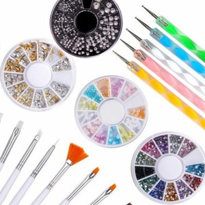 Painting Brush Tin Foil Nail Art Tool Set Color ...