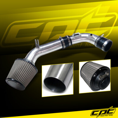 For 10-12 Ford Fusion 2.5L 4cyl Polish Cold Air Intake + Black Filter Cover