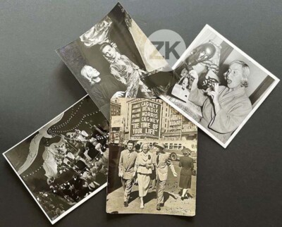 Rund um SUZY SOLIDOR Broadway Farouk Kino Theater GERBEAU Autog 4 Fotos 1941-53