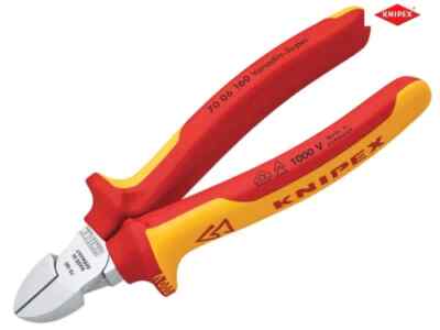 Knipex 70 06 160 mm VDE 1000 V Isoliert Diagonal Seitenschneider Schneidezange