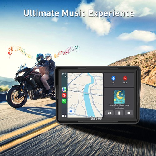 5" Motorcycle GPS Navigator Motorbike Carplay Navigation Waterproof Touch Screen - Picture 4 of 15