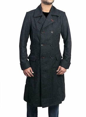 Men Sherlock Holmes Coat Benedict Cumber batch Detective Wool