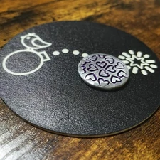 DANCING HEARTS Hand Made Custom Aluminum Golf Ball Marker!