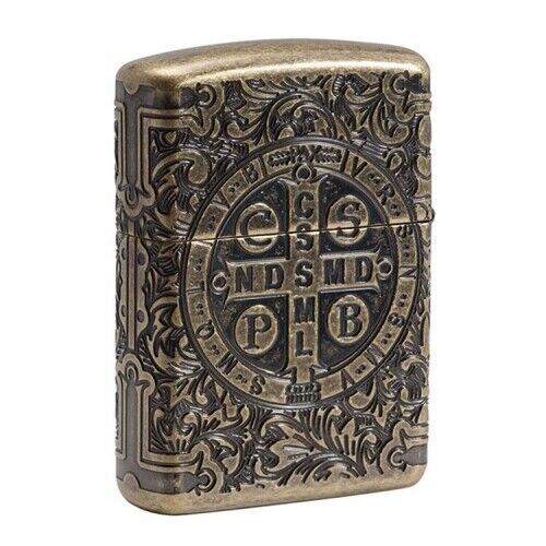 Zippo 29719 Constantine Windproof Armor St. Benedict Design Lighter eBay