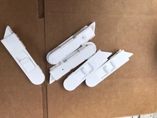 lot of 5 Tilt-In Window Lock Hardware  Latch Plastic Construction White 742336