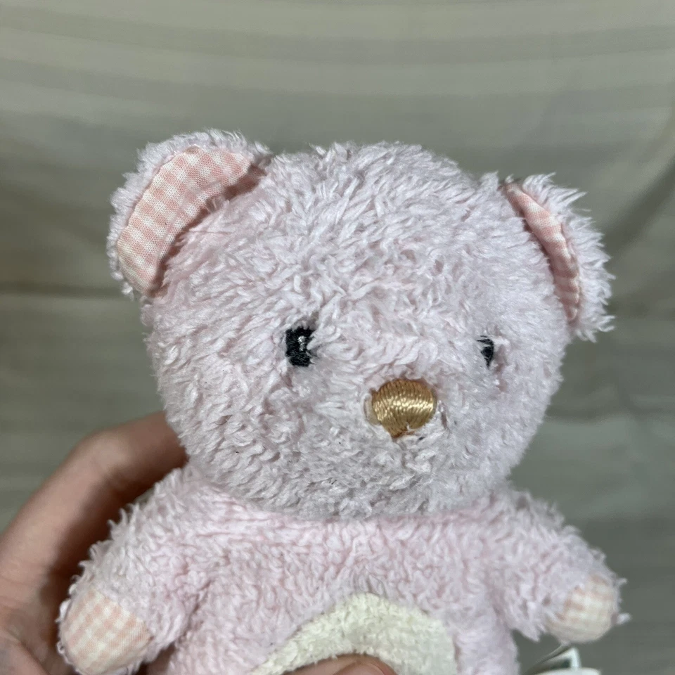 Raro Difícil de Encontrar Aurora Bebé Oso Rosa 6.5" Sonajero Peluche Animal Mini P1 Foto 2 de 4