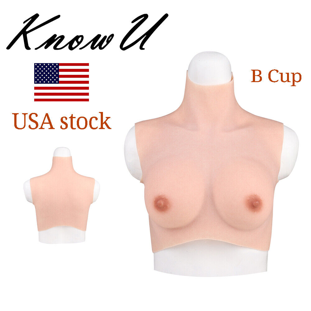 Silicone Breastplate Realistic Huge S Cup Breast Forms for Crossdresser  Transgender Drag Queen Cosplay Shemale(Size:S Cup,Color:Color 1)