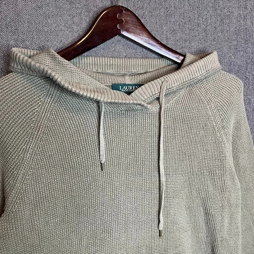 Lauren Ralph Lauren толстовка с капюшоном женщин средний зеленый тепловой пуловер с капюшоном повседневный  - Изображение 2 из 4