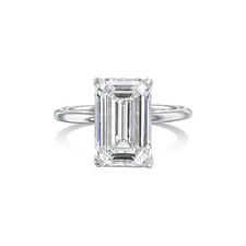 18k White Gold Ring E VVS2 3 Carat Lab-created Diamond IGI CERTIFIED Love Gift