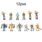 ?Figures-Workers Figures Brand New 12 Pcs 4 Poses Figures O Scale 1:48 .?