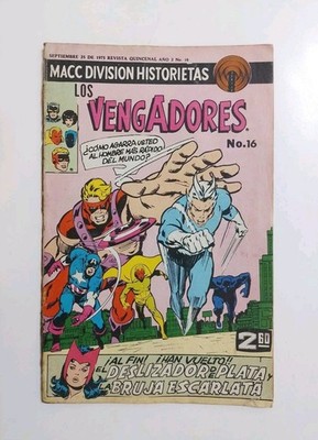 THE AVENGERS #75 1970 Arkon 1st App Marvel Spanish Comic MACC Division Mexico