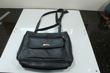 Purse Black With Gold-Tone Hardware Medium Size Handbag Shoulder Straps