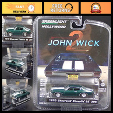 1970 Chevelle SS 396 Diecast Model Car - John Wick Chapter 2, 1/64 Scale, Hollyw