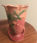 Roseville Bleeding Heart Pink 1940 Vintage Art Pottery Ceramic Vase 964-6