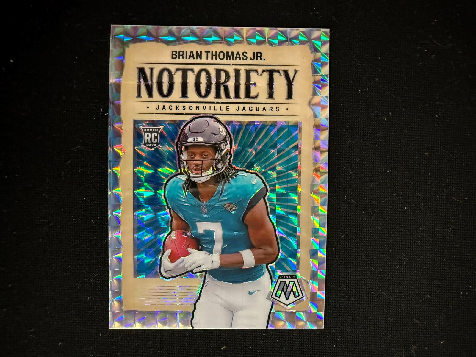 Brian Thomas Jr 2024 Mosaic Notoriety Rookie RC Jacksonville Jaguars D47