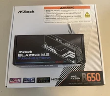 ASRock B650M Pro RS AM5 Motherboard MATX with ASRock Blazing M2 Heatsink