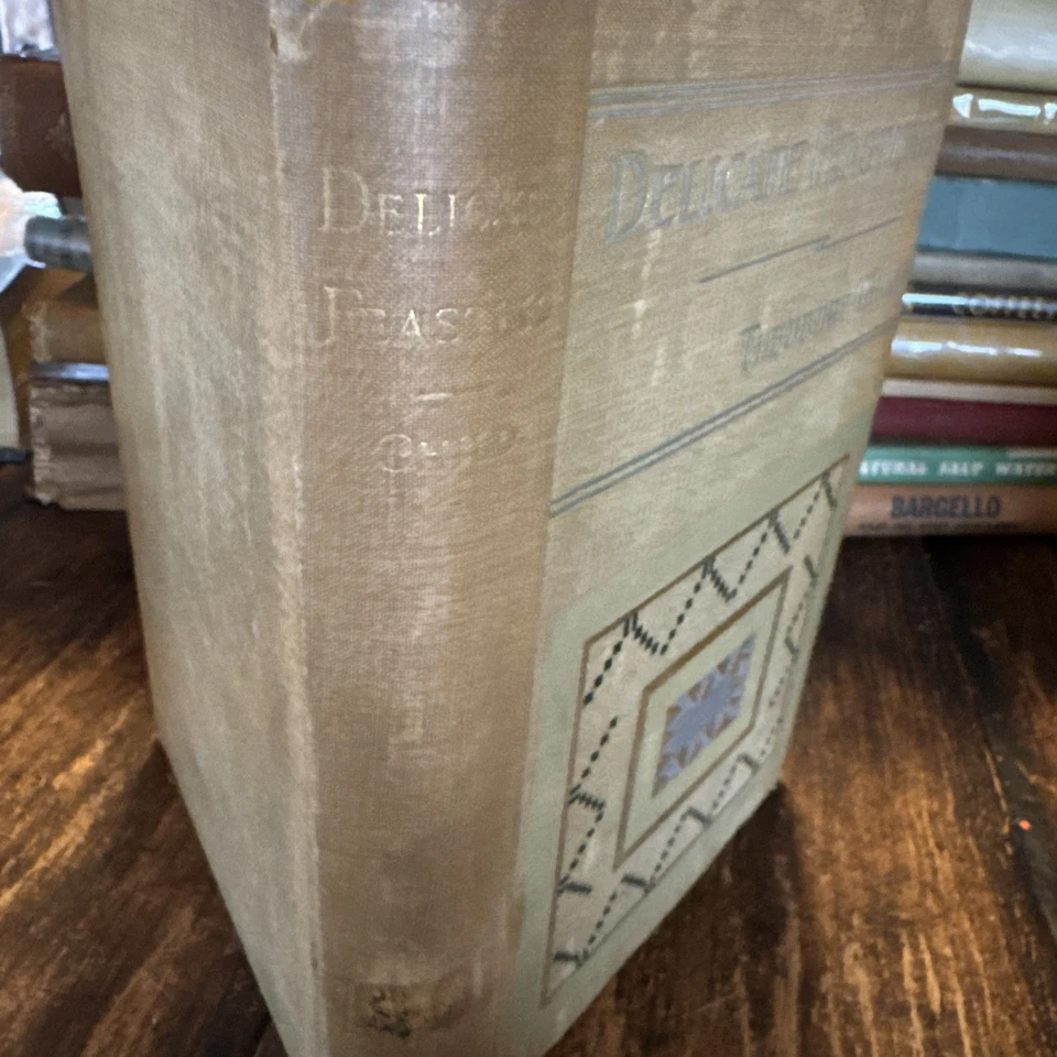 Antique 1890 Delicate Feasting by Theodore Child - Image 3 of 4