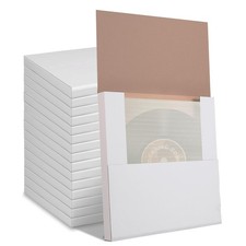 Vinyl Record Mailers 15 Pack 12.5x12.5x1" LP Shipping Boxes with Foam Stickers