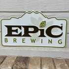Epic Brewing Beer Metal Tin Sign Hop Logo Bar Decor 18"x10" Vintage Style Tacker