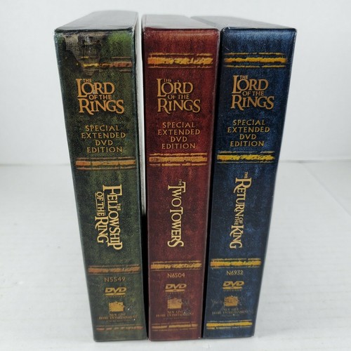 LORD OF THE RINGS TRILOGY - 12 Disc Special Extended Edition ALL 3 SETS DVD