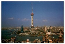 The Shanghai TV Tower at Putung China Postcard