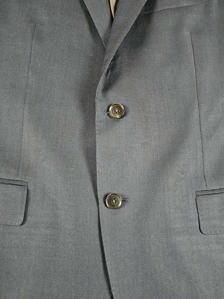 Blazer Enzo Personalizado Para Hombres 44R Azul Marino Loro Piana Cuatro Estaciones Super 130s Chaqueta de Lana Foto 2 de 4