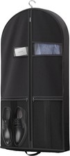 43 Travel Garment Bag with Accessories Zipper Pocket, Heavy Duty Suit Bag for S