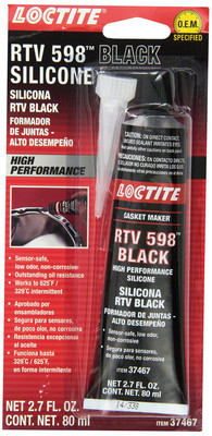 LOCTITE Black RTV 598 Silicone Adhesive 80ml High Performance Automotive Sealant