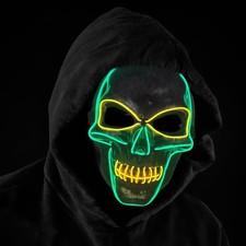 Comfort-Designed Light Up Skull Mask for Boys - Ideal Halloween Party Accessory!
