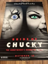 Bride of Chucky 1998 Original Vinyl DSS Bus Shelter 48x67 ft Movie Poster