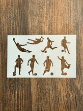 5x8 Soccer Players Stencil   Action, Sport, Designs, Reusable Mylar, Crafts