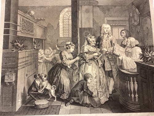 8 Original William Hogarth Gravuren 5 A Rake's Progress 3 Huren Fortschritt - Bild 22 von 24