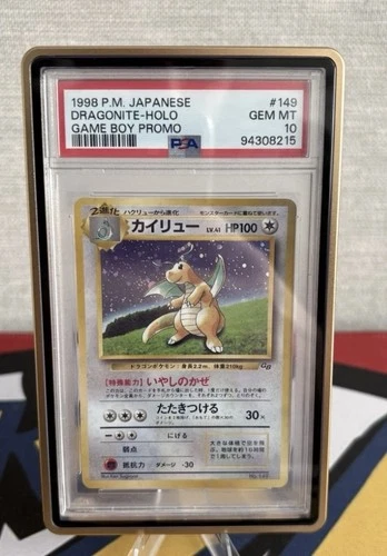 Dragonite No. 149 Game Boy GB Promo Japanese Pokémon Card Holo GEM MT PSA 10