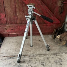 Velbon VG-3 Vintage Adjustable Tripod For Cameras  Equipment Aluminum Build