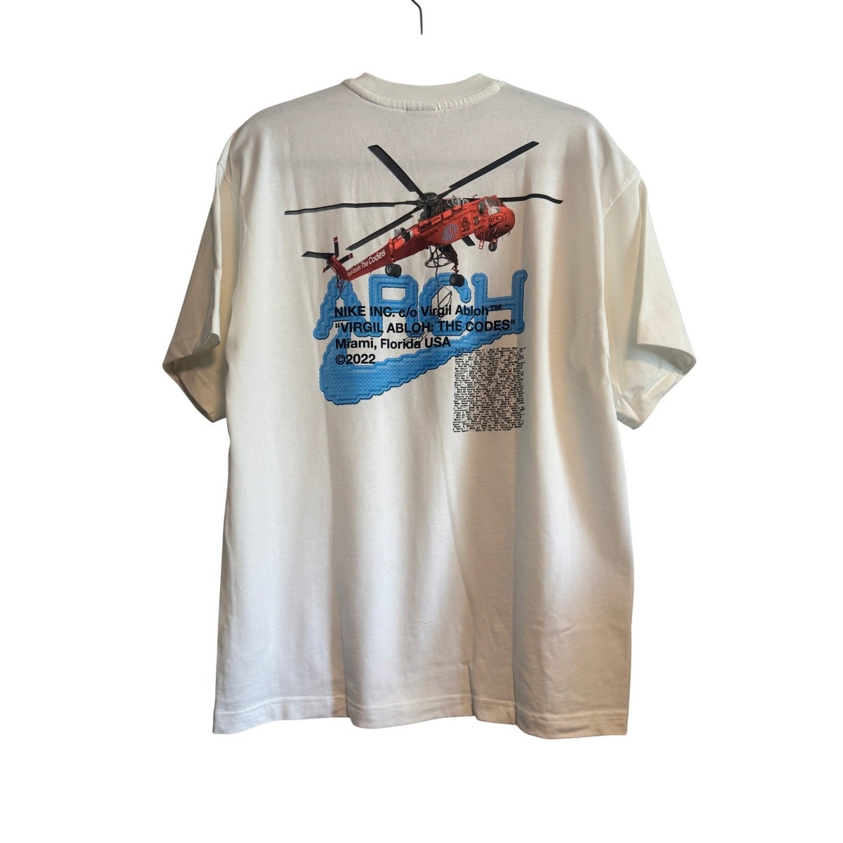 Nike Virgil Abloh The Codes Art Basel Miami Graphic T Shirt White 