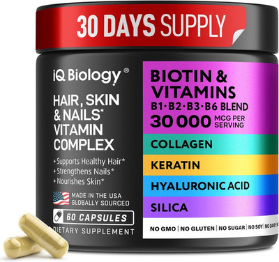 Biotin for Hair Growth Women & Men with Collagen & Keratin 30000Mcg for Hair Los