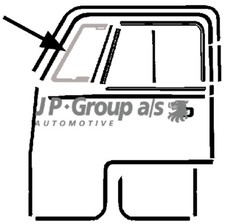Dichtung Seitenscheibe JP GROUP 8186000976 für VW TRANSPORTER T1 Bus 22 24 25 28