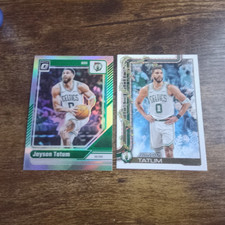 Panini Topps Jayson Tatum Celtics 2 Card Lot Donruss Optic Holiday Prizm NBA 20…