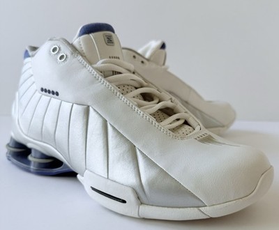 Nike Shox BB4 White Blue Silver Mens Size 8 830218-141 OG Box