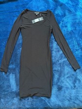 Fashion Nova Alizae Double Lined Mini Dress in Black