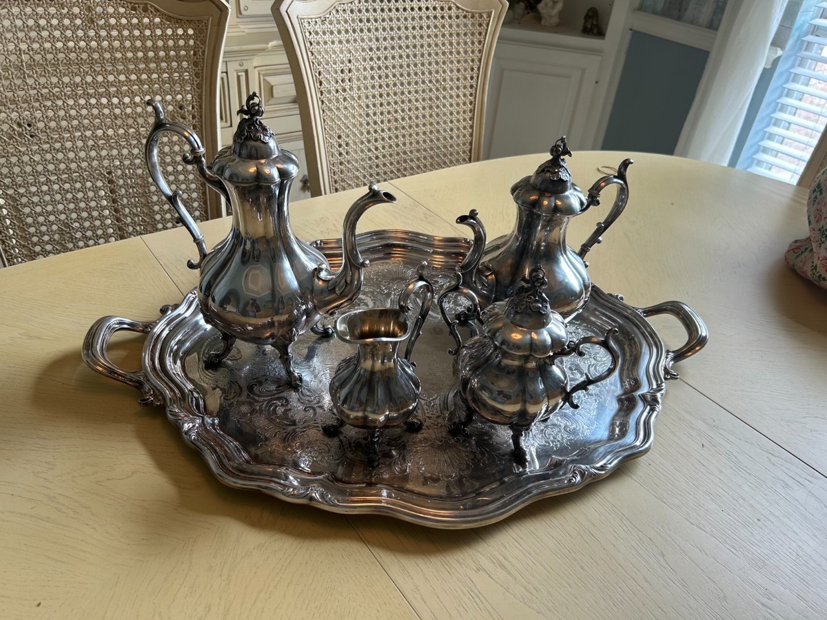 Silver Tea Set - Reed and Barton 1795 Winthrop 5 piece set | eBay