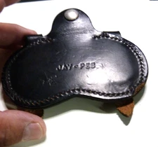 Holster Black USA Made Snap Belt Vintage Jay-Pee Heavy Duty Leather